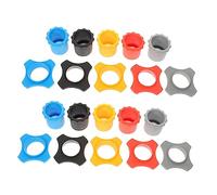 Hemobllo 10sets Antiscivolo Gomma Per Microfoni Wireless Protezione Anti-rotolamento e Anti-caduta Colori Blu Grigio Arancione Nero e Rosso Accessori Per Eventi e Presentazioni