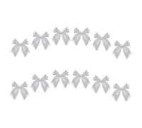 Hemobllo 12 Mini Fiocchi Decorativi in Tessuto per Progetti di Ornamenti Facili da Attaccare Vivaci