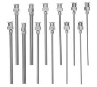 Hemobllo 12 Pezzi Ago Erogatore di Precisione Luer Lock e Luer Slip in Acciaio Inox Punta Smussata, Kit Aghi di Dosaggio Industriale per Laboratorio e Applicazioni di Erogazione