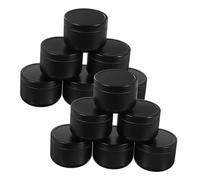 Hemobllo 12 Pezzi Barattoli in Metallo per Candele Te Vasetti Resistenti con Coperchio Ermetico Contenitori Versatili per Profumi Cera e Piccoli Oggetti