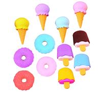 Hemobllo 12 pezzi Erasers Dessert Cancellini Multi Colorati per Scuola e Ufficio Accessori Creativi e Divertenti