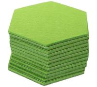 Hemobllo 12 Pezzi Pannelli Esagonali in Feltro Verde per Bacheca da Parete Design Personalizzabile e Funzione Porta Chiavi per Scuola e Casa