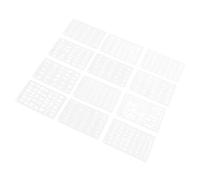 Hemobllo 12 Pezzi Stencil Riutilizzabili per Pittura in Pet Modelli Calligrafici di Lettere e Numeri Stencil Alfabeto per Decorazioni Parete Fai da Te Resistenti e Precisi per Casa Ufficio