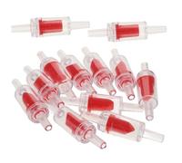 Hemobllo 12 Pezzi Valvola di Ritegno Unidirezionale in Abs Rossa Resistente ad Alta Temperatura e Pressione Funzione Antiriflusso per Acquari e Pompe Sump