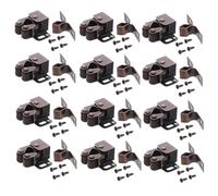 Hemobllo 12 Set Fermaporta Armadio Molla con Doppio Rullo Serratura per Mobile Chiusura Robusta per Armadietti Cucine Bagni e Uffici Accessori Mobili Compatti e Affidabili