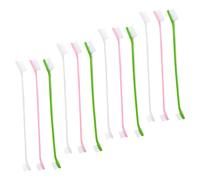 Hemobllo 12 Spazzolini Denti Cane Dual Head Ergonomico Antiscivolo per Orale Pet Morbide Setole Protettive per Gengive Sensitive Adatto per Cani e