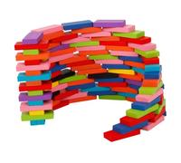 Hemobllo 120 Educativo Legno Domino Colorato per Sviluppo Intellettivo e Creatività Dei Colorati per e Sicuro e per