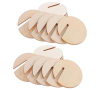 Hemobllo 120 Pezzi Etichette Matrimonio in Legno Rotonde per Bicchieri, Facili da Scrivere, Design Elegante, Perfette per Feste e Progetti Fai-da-te