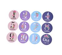 Hemobllo 12pezzi Adesivi Floreali Per Stickers Mensili Per Immortalare Dei Primi Anni Adesivi Riutilizzabili Residui Per Shower e