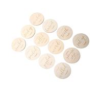 Hemobllo 12pezzi Carte Di Legno Per La Crescita Del Accessori Fotografici Per Dei Di Design Unico e Adorabile Per Ricordi Indimenticabili