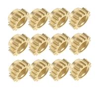 Hemobllo 12pezzi Ingranaggi per Pioli di Accordatura in Metallo Esagonali Denti per Chitarra Acustica ed Elettrica Strumenti per Riparazione della Chitarra per Accordature Stabili