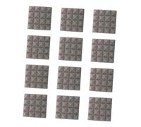 Hemobllo 12pezzi Pannelli Acustici Forma Di Piramide Tappetini Fonoassorbenti Per Pareti e Soffitti Imbottiture Insonorizzate Per Studi Di Registrazione Domestici e Giochi