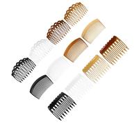 Hemobllo 12pezzi Pettini Laterali in Plastica per Capelli alla Francese Pettine Torsione per Chignon Pettini Denti Fini per Acconciature Velo Accessori per Capelli Ondulati Denti