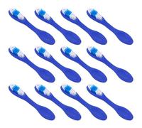 Hemobllo 12pezzi Spazzolino Da Dente Con Setole Morbide Per Carcere e Sicurezza Design Con Manico Corto e Guaina Per Dita
