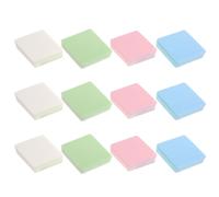 Hemobllo 12pezzi Spugnette Cipria a Forma Rombica in Poliuretano, Accessori per Trucco Multiuso, per Uso a Casa in Salone, Design Semplice e Funzione Salva Polvere