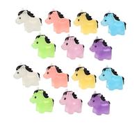 Hemobllo 14 Pezzi Horse Model Resin Figurines Mini Glow-in-the-dark Table Decor For Home Office Luminous Small Horse Sculptures With Soft Night Glow Effect