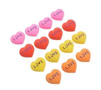 Hemobllo 15 Gomme a Forma di Cuore per Studenti e Casa, Gomma per Cancellare per Matita, Accessorio lo Studio, Set da 15 Pezzi in Colori Assortiti, per Forniture per Colore Colore Casuale