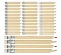 Hemobllo 150 Matite da Golf Hb Pre-Temperati con Gomma Mini Matite in Legno da 10 CM per Ufficio Scuola e Segnapunti Set Sfuso per Eventi e Club di Minigolf