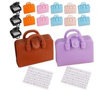 Hemobllo 15sets Mini Valigie Spartiti Musicali per Case delle Bambole e Decorazioni per Feste Piccole Custodie da Viaggio per Bambole e Accessori per Case in Miniatura Colore Casuale