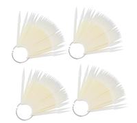 Hemobllo 160 pezzi Espositore Unghie Ventaglio Punte Falsi Unghie in Plastica Eco Friendly con Anello per Nail Art e Scuola e Organizzazione Facile