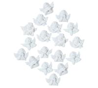 Hemobllo 18pezzi Ciondoli Forma Di Angelo Dorso Piatto in Resina Per Abbellimenti Fai Da Te Su Vestiti e Accessori Per Chioma