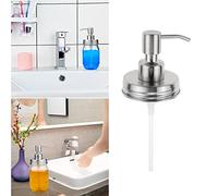 Hemobllo 1pezzi Dispenser per Sapone Coperchi in Acciaio Pompa Erogatrice per Lozione Accessori per Bagno per Barattolo