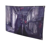 Hemobllo 1pezzi Halloween Horror Backdrop Cloth Decorazione Spaventosa Per Escape Room e Decorazioni e Realistico