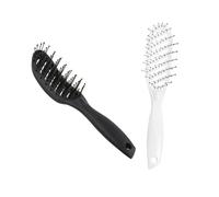 Hemobllo 1pezzi Pettine da Massaggio in Plastica Curvo Creativo Pettine per Styling dei Capelli per Capelli Ricci Leggero e Portatile Adatto per Donne e Ragazze