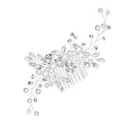 Hemobllo 1pezzi Petto Per Capelli Da Sposa in Accessori Per Capelli Perle e Cristalli Pettine Per Da Cerimonia Adatto Per Da Sposa e Altre Occasioni Speciali