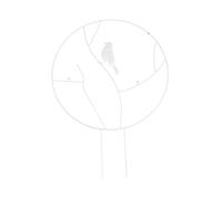 Hemobllo 1pezzi Supporto Floreale in Staffa per Giardinaggio per Piante Cespugliose e Rampicanti Supporto per Vasi Mantiene Piante Dritte e Sane Prevenendo La Propagazione della Vite Facile