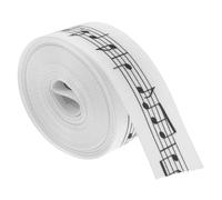 Hemobllo 1rotolo Rasoio Poliestere con Stampa di Note Musicali per Confezioni e Progetti Fai da Te Yarde Materiale Morbido e Versatile per Decorazioni Eleganti e Artigianali