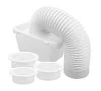 Hemobllo 1set Completo Di Kit Per Ventilazione Asciugatrice Adattatore Per Tubo Di Ventilazione Pannello Da Parete e Raccolta Lint Per Asciugatrici Tamburo Facile Installazione e Pulizia