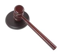 Hemobllo 1Set Martelli da Giudice Legno Martelletto per Avvocato per Tribunali e Design e Portatile Materiale Sicuro e Resistente per