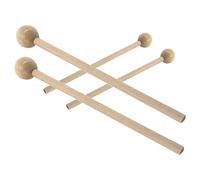 Hemobllo 2 paia Bacchette per Percussioni con Legno Testa Rotonda per Iniziare Strumenti Musicali come Batteria Pad