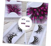 Hemobllo 2 paia Colorate Extra Lunghe per Riutilizzabili e Fatte Mano per Look Moda e Speciali