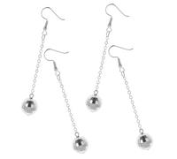 Hemobllo 2 Paia Di Orecchini Da Discoteca a Forma Di Palla a Specchio, Ornamenti Pendenti Anni ’70 e ’90 Per Donna, Eleganti Accessori Brillanti Per Feste e Festival Musicali