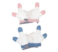 Hemobllo 2 paia Guanti Protettivi Antimorso per Ragazzo Traspirante in Succhiamento e Rosicchiamento Unghie Comfort e Igiene e Outdoor Colore Casuale Colore Casuale