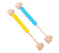 Hemobllo 2 Pezzi Abaco Montessori per Giocattolo Educativo di Conto con Perline Colorate Materiale Durevole e Stabilità Strumento per Sviluppo Logico e Calcolo Mentale Adatto per
