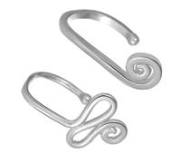 Hemobllo 2 Pezzi Anelli per Naso in Lega Lucida Forma di Chiocciola e Serpente Cerchi U-Shape Premium per Donna Gioielli Punk per Feste e Uso Quotidiano