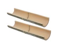 Hemobllo 2 Pezzi Bamboo Water Fountain Scoop Half Open Design for Easy Setup Smooth Water Flow Leak Resistant Landscaping Accessories for Small To Medium Garden Patios