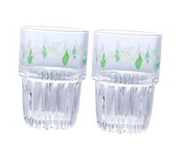 Hemobllo 2 pezzi Bicchieri in Vetro Trasparente di di Campanula da Tazze Multiuso per Succhi e Latte Design Moderno e Bar Capacità