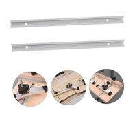 Hemobllo 2 pezzi Binari T in Alluminio Guida Scorrevole T-track per Lavorazione Resistente e Facile da Installare Adatto per Tavoli da Taglio Trapani Banco e Console Te
