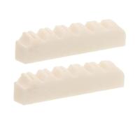 Hemobllo 2 Pezzi Bull Bone Guitar Nut Replacement For Acoustic Folk Guitars Wear-resistant Neck Slot Parts With Fit For Richer Sound And Stable Performance