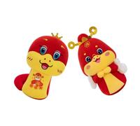 Hemobllo 2 Pezzi burattino animale peluche animale peluche impagliato drago sdentato pp rosso