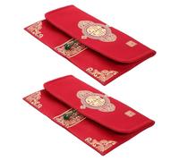 Hemobllo 2 Pezzi Buste Rosse per Matrimonio Cinese, Busta per Soldi Regalo Design Elegante e Qualità Robusta, per Feste e Celebrazioni