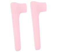 Hemobllo 2 pezzi Copertura Maniglia Porta Silicone Rosa Protezione Antiurto e Antiscivolo per Anziani Sicurezza per Porte Interne Ed Esterne Paracolpi Protettivo