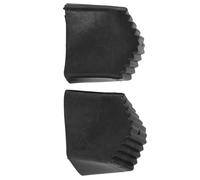 Hemobllo 2 Pezzi Copri Piedini per Scale in Gomma Antiscivolo e Resistente All’usura, Facili da Installare, Accessori Sicuri per Scale Domestiche Nero