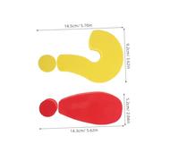Hemobllo 2 Pezzi Decorazioni Antenna Auto Divertenti Toppers Antenna Car Roof Accessori Esterni Auto Suv Truck Resistente Alle Intemperie Giallo e Rosso