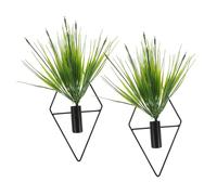 Hemobllo 2 Pezzi Decorazioni Piante Artificiali per Bonsai Finto Geometrici