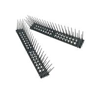 Hemobllo 2 pezzi Dissuasore per Gatti e Piccioni Esterno Mat Spike in Plastica Nero Antipiccioni per Balcone Finestra e Recinzione Protezione Resistente e Facile da Installare